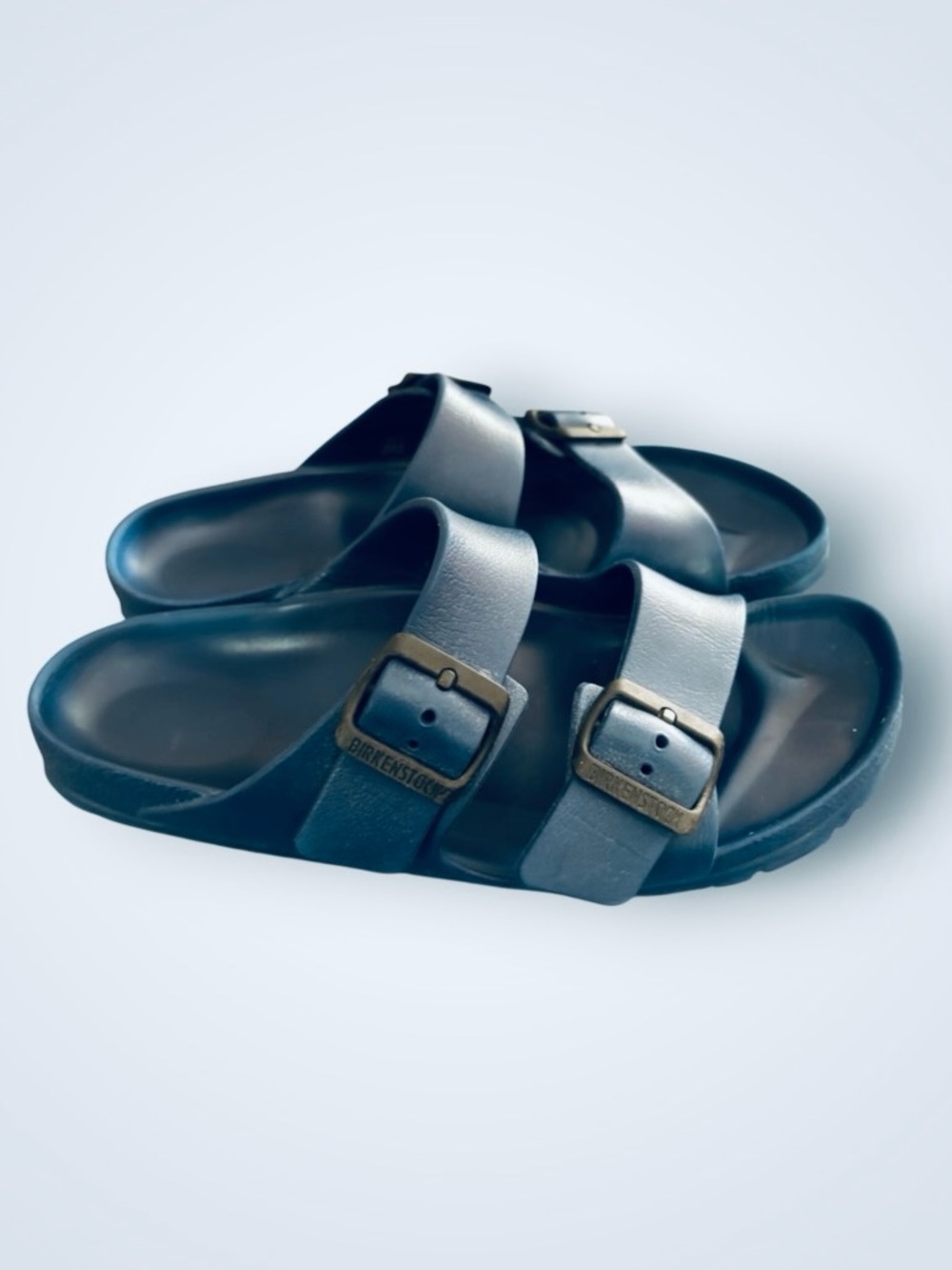 Birkenstock Navy Blue Rubber Arizona Water Summer Sandals Size 10 Size 41